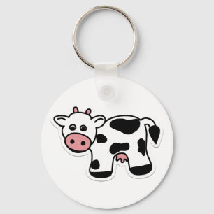 Porte-clés Porte - clé de la vache caricature