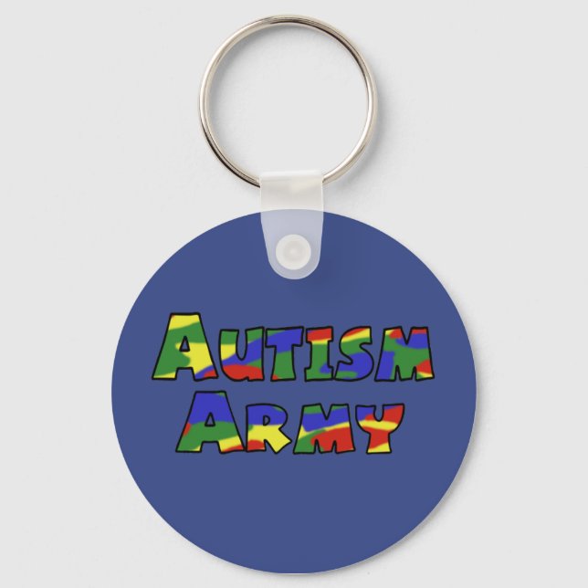 Porte-clés Porte - clé de l'armée de l'autisme (Recto)