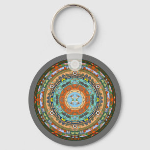 Porte-clés Porte - clé de l'état de l'Arizona Mandala