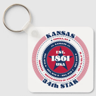Porte-clés Porte - clé de l'État du Kansas