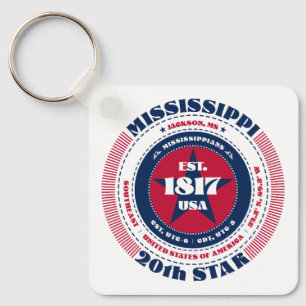 Porte-clés Porte - clé de l'État du Mississippi