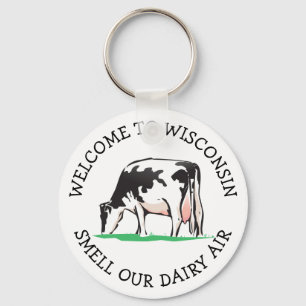 Porte-clés Porte - clé de l'Humour de la vache laitière du Wi