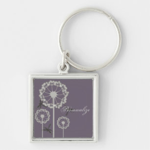 Porte-clés Porte - clé de libellules violettes