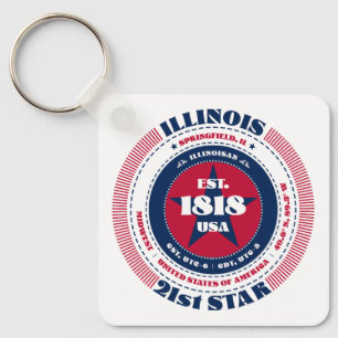 Porte-clés Porte - clé de l'Illinois