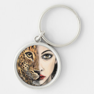 Porte-clés Porte - clé de l'Imaginaire du visage de la fille