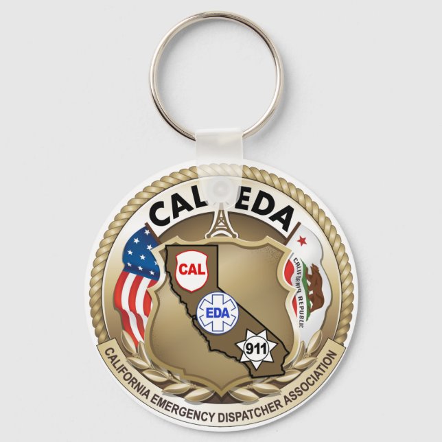 Porte-clés PORTE - CLÉ de logo CAL-EDA (grand logo) (Recto)