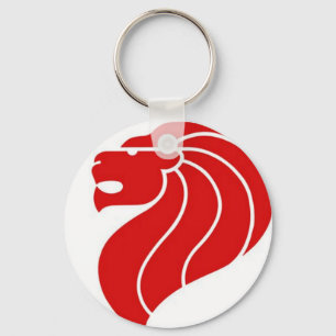 Porte-clés porte - clé de logo de lion de Singapour
