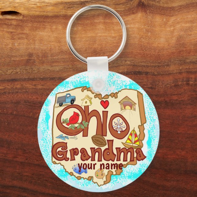 Porte-clés Porte - clé de l'Ohio Grand-mère (Recto)