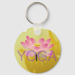 Porte-clés porte - clé de lotus de yoga