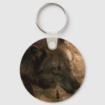 Porte - clé de loup foncé