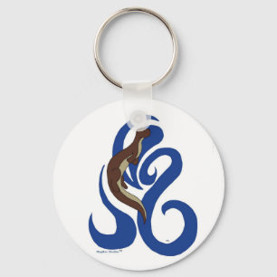 Porte-clés Porte - clé de loutre de natation
