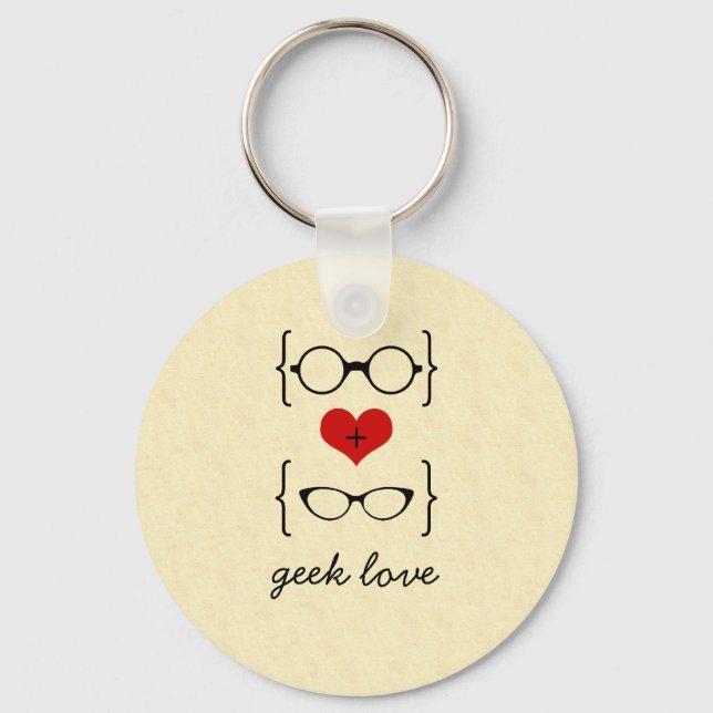 Porte-clés Porte - clé de lunettes Geeky (Recto)