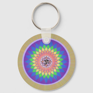 Porte-clés Porte - clé de mandala de Lotus