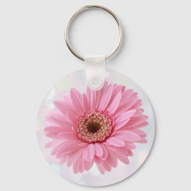 Porte-clés Porte - clé de marguerite rose Gerbera (Recto)