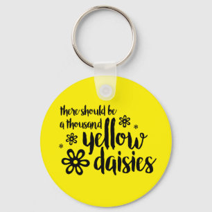 Porte-clés Porte - clé de marguerites jaunes