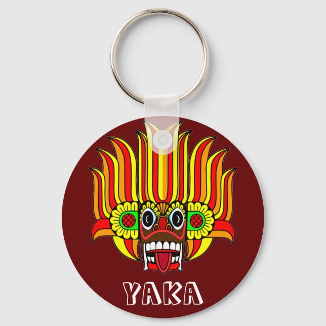 Porte-clés Porte - clé de masque diable/démon sri-lankais (ya (Recto)