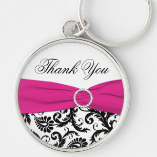 Porte-clés Porte - clé de Merci Damas rose, noir, blanc