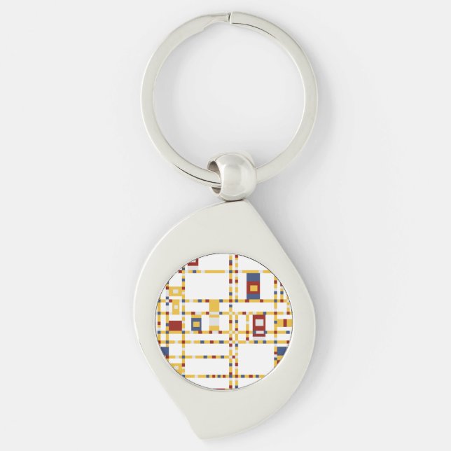 Porte-clés Porte - clé de métal à balayage (Devant)