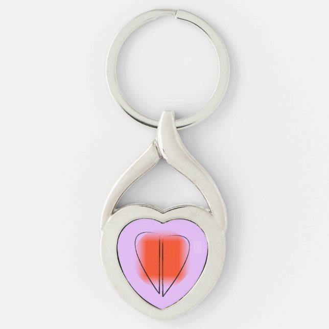 Porte-clés Porte - clé de Mod Heart Twisted Heart Metal (Devant)