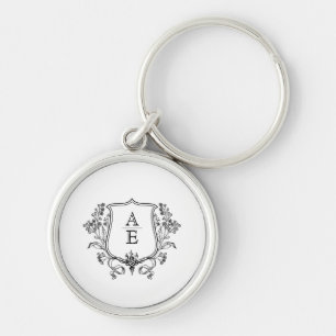 Porte-clés Porte - clé de monogramme personnalisé Mariage