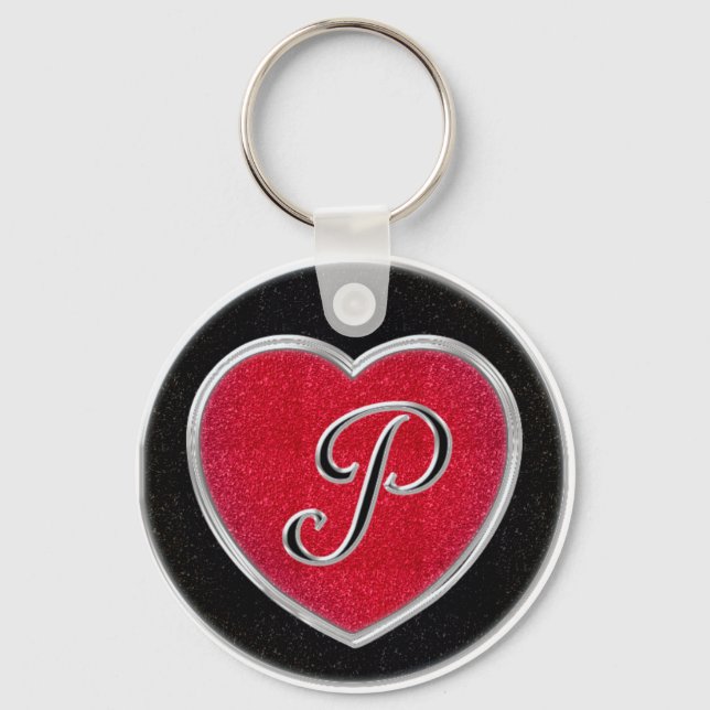 Porte-clés Porte - clé de monogrammes Ruby et Onyx (Recto)