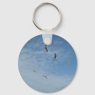 Porte-clés Porte - clé de mouettes volantes