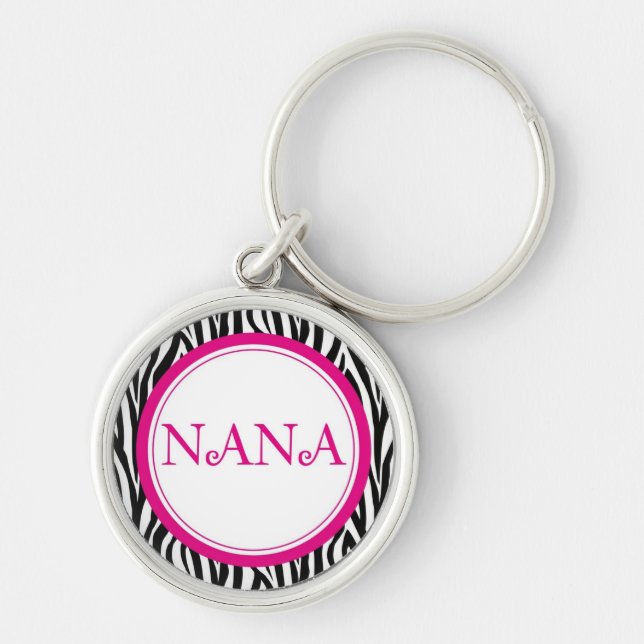 Porte-clés Porte - clé de Nana - style de zèbre (Devant)