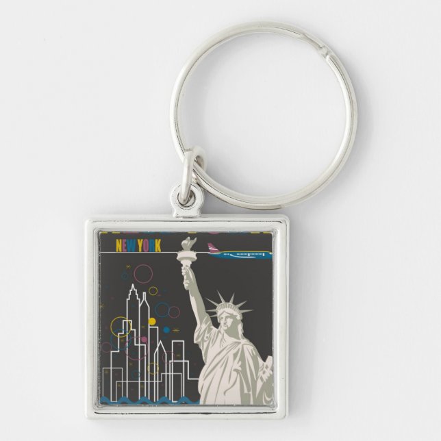 Porte-clés Porte - clé de New York (Devant)