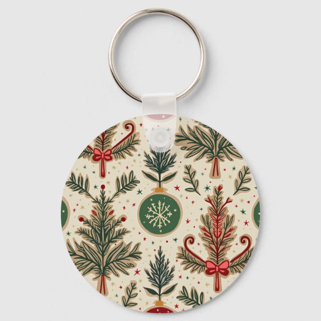 Porte-clés porte - clé de noël (Recto)