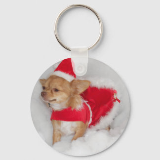 Porte-clés Porte - clé de Noël chihuahua