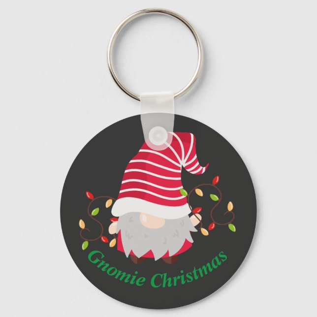 Porte-clés Porte - clé de Noël Gnomie (Recto)