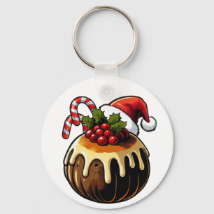 Porte-clés Porte - clé de Noël Pudding