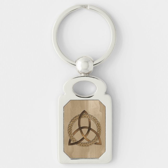 Porte-clés Porte - clé de noeud Celtique Triquetra Trinity (Devant)