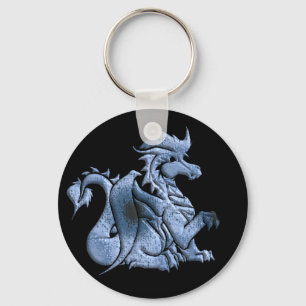 Porte-clés Porte - clé de noir de dragon à ailes par bleu