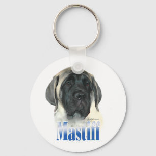 Porte-clés Porte - clé de nom de chiot de mastiff de faon