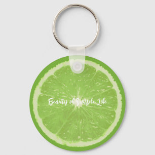 Porte-clés Porte - clé de notes de fruits - Beauté de chaux d
