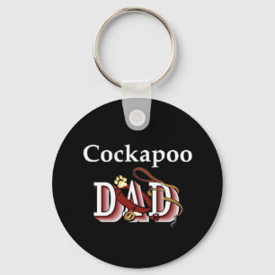 Porte-clés porte - clé de papa de cockapoo