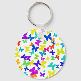 Porte-clés Porte - clé de papillons blancs