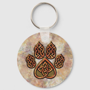 Porte-clés Porte - clé de Pawprint de Celtic