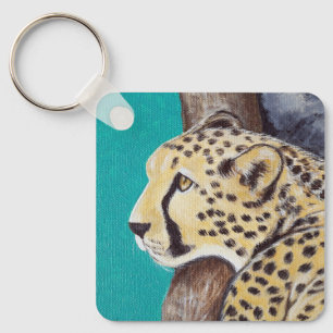 Porte-clés Porte - clé de peinture Cheetah