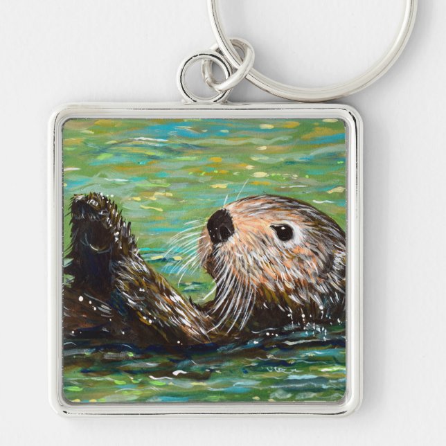 Porte-clés Porte - clé de peinture de la Loupe de mer (Devant)