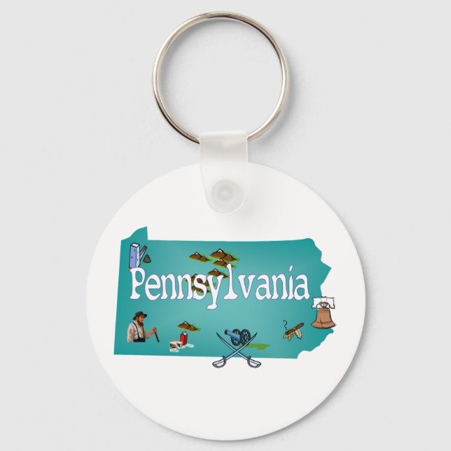 Porte-clés Porte - clé de Pennsylvanie (Recto)