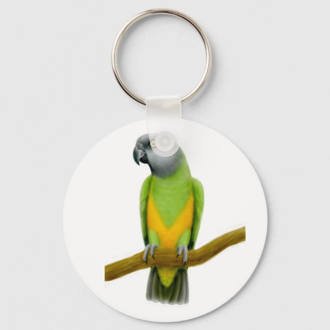Porte-clés Porte - clé de perroquets du Sénégal (Recto)