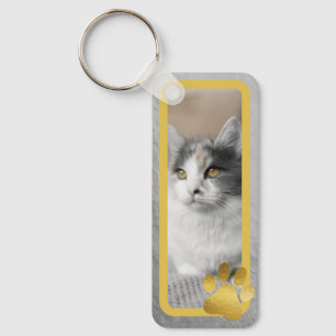 Porte-clés Porte - clé de photos d'animaux de compagnie Gold 