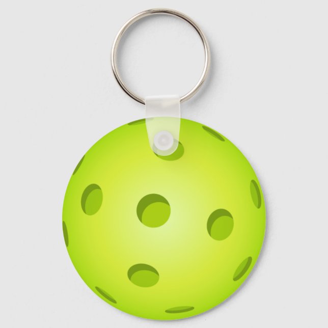 Porte-clés Porte - clé de Pickleball - Vert (Recto)