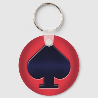 Porte-clés Porte - clé de pique de poker