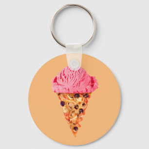 Porte-clés Porte - clé de pizza à la crème glacée