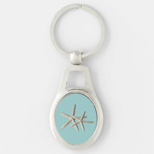 Porte-clés Porte - clé de plage d'étoiles de mer