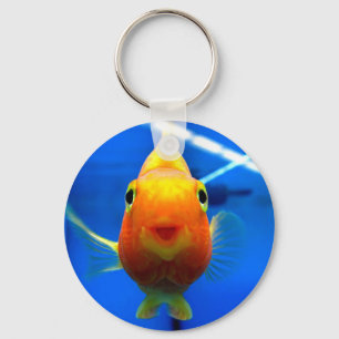 Porte-clés Porte - clé de poisson rouge souriant