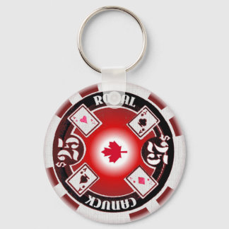 Porte-clés Porte - clé de Poker Canuck Royal
